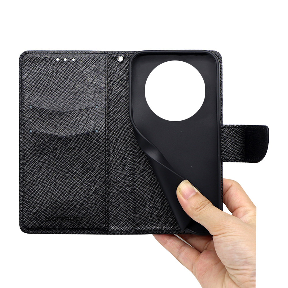 Θήκη Πορτοφόλι Sonique Trend Wallet Xiaomi Redmi 14C 4G / Poco C75 4G / Redmi A4 5G Μαύρο