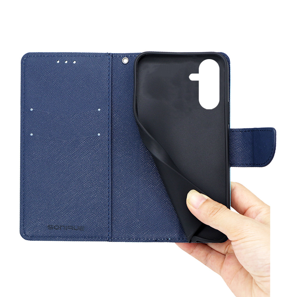 Θήκη Πορτοφόλι Sonique Trend Wallet Samsung Galaxy A56 5G Σιέλ / Σκούρο Μπλε