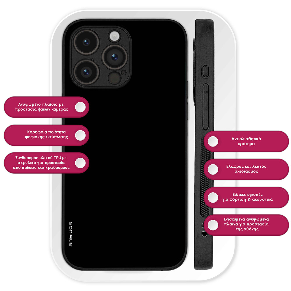 Θήκη Sonique ColorBloc Series για Vivo VIVO Y74s / VIVO Y76 5G Μαύρο