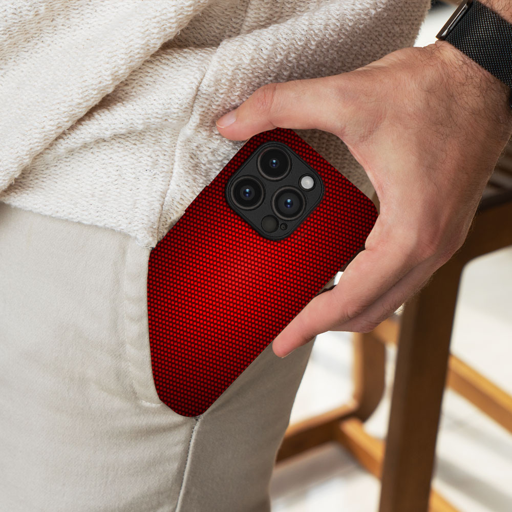 Θήκη Sonique Carbon Series για Xiaomi Poco F7 Ultra 5G Κόκκινο