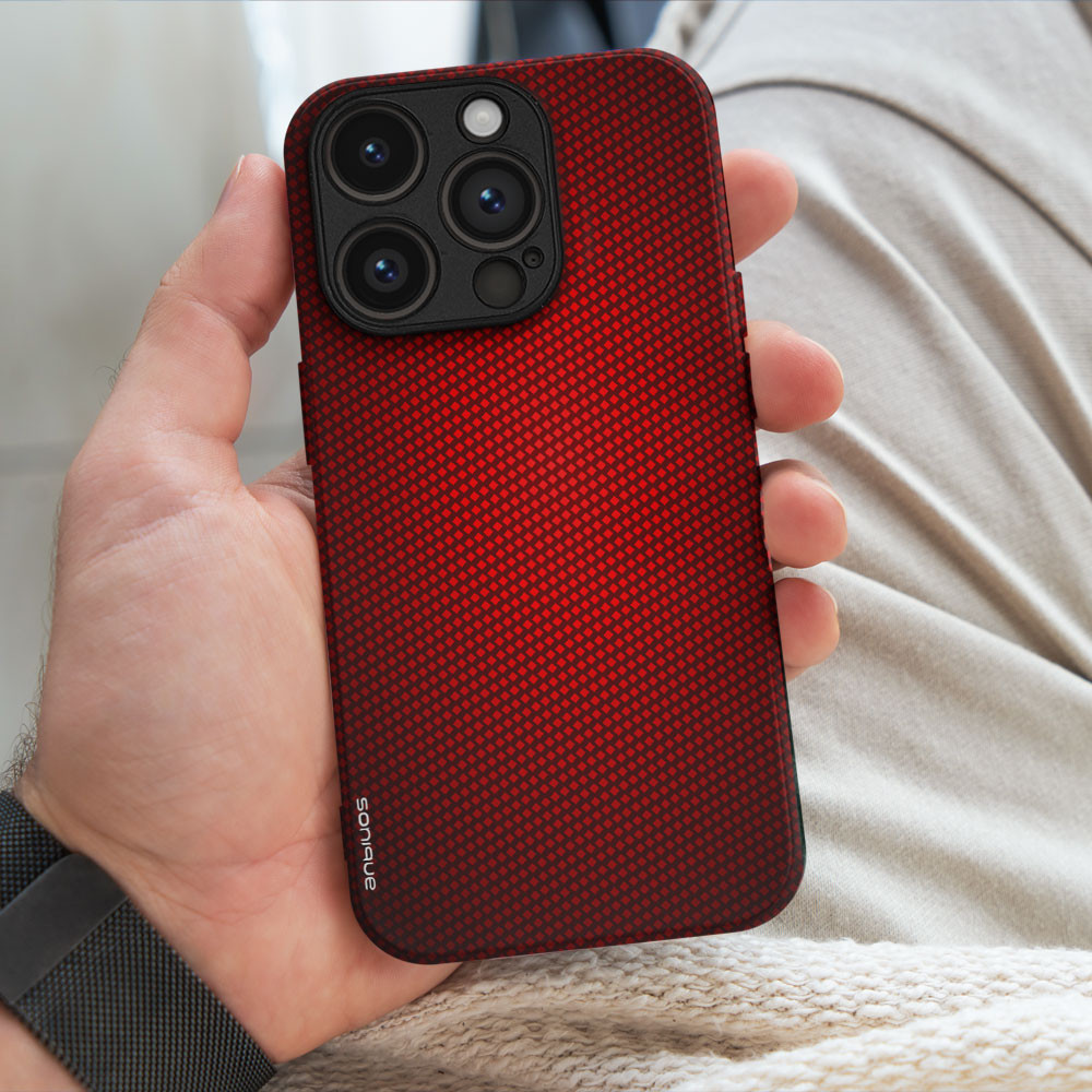 Θήκη Sonique Carbon Series για Xiaomi Poco F7 Ultra 5G Κόκκινο