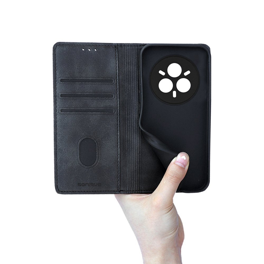Θήκη Πορτοφόλι Vintage Magnet Wallet Sonique Realme 14 Pro Plus 5G Μαύρο