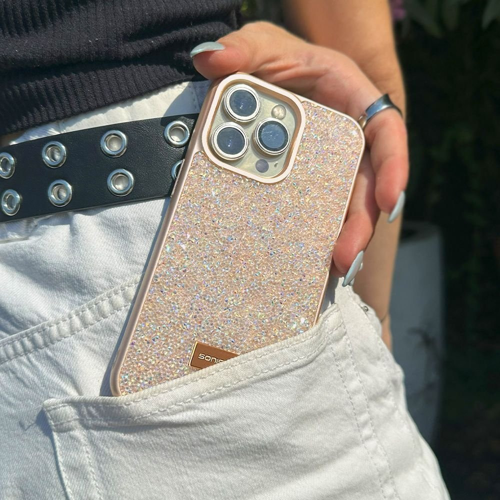 Θήκη Lux Diamond Sonique Apple iPhone 15 Χρυσό