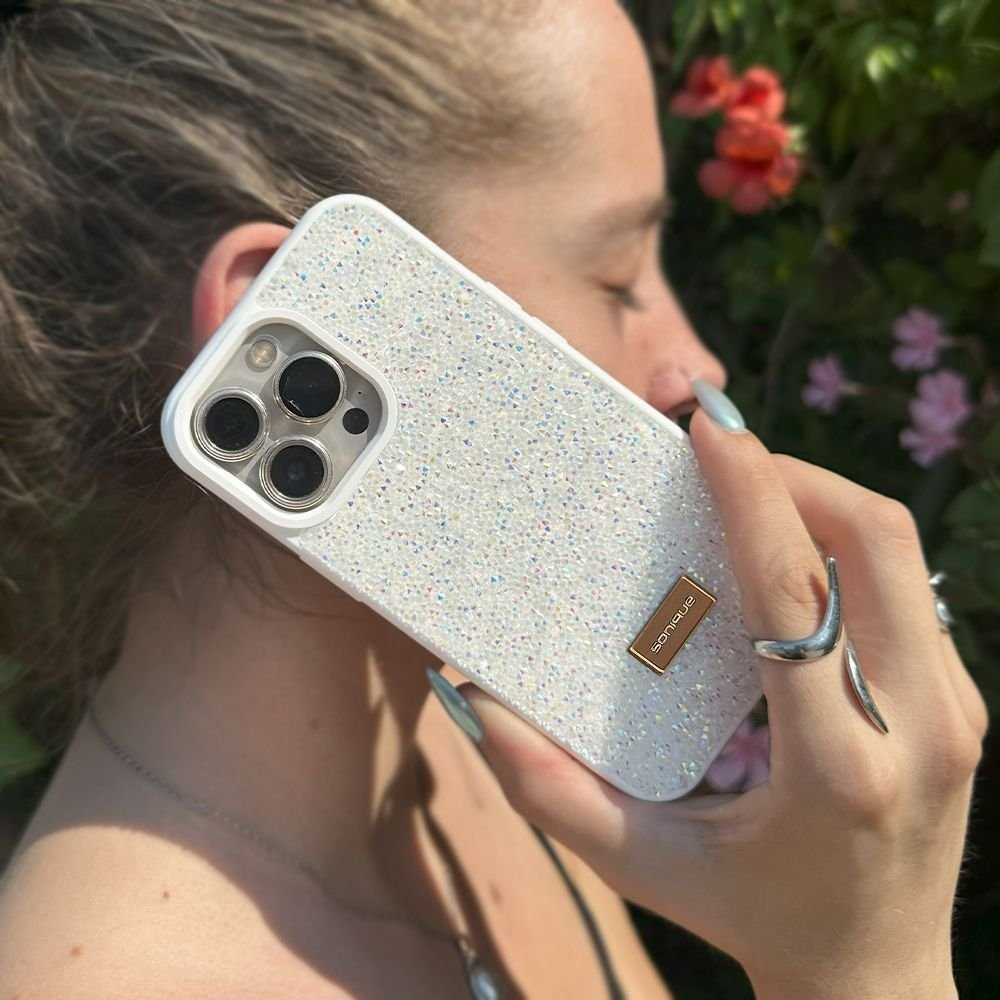 Θήκη Lux Diamond Sonique Apple iPhone 15 Pro Λευκό