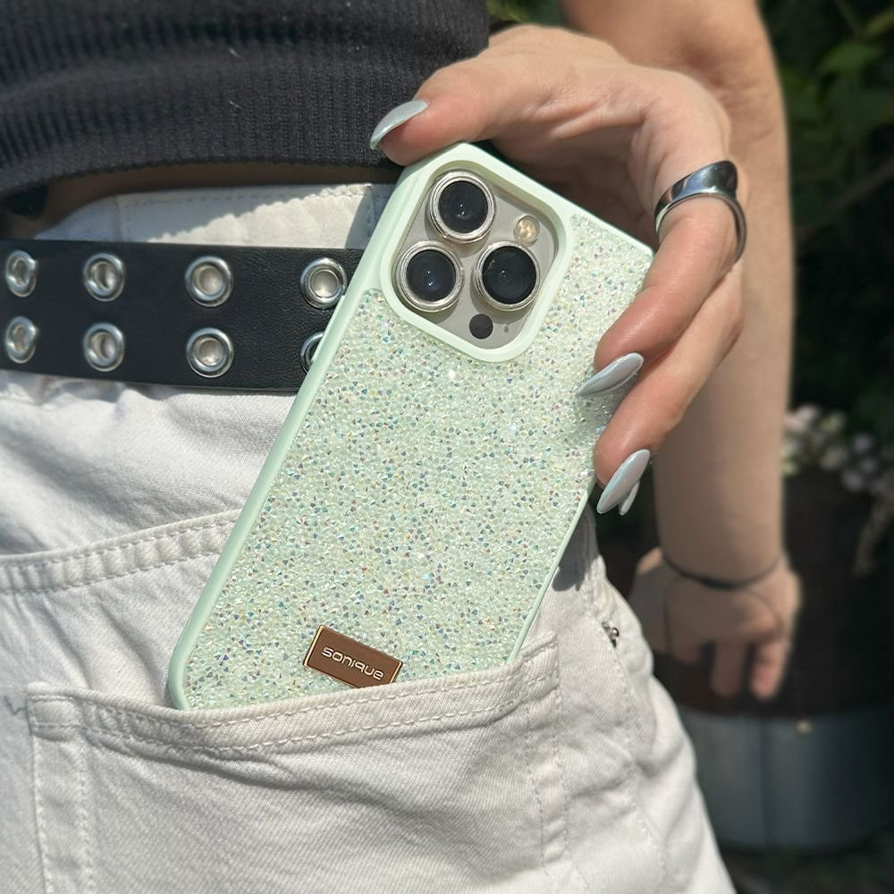 Θήκη Lux Diamond Sonique Apple iPhone 15 Pro Max Βεραμάν