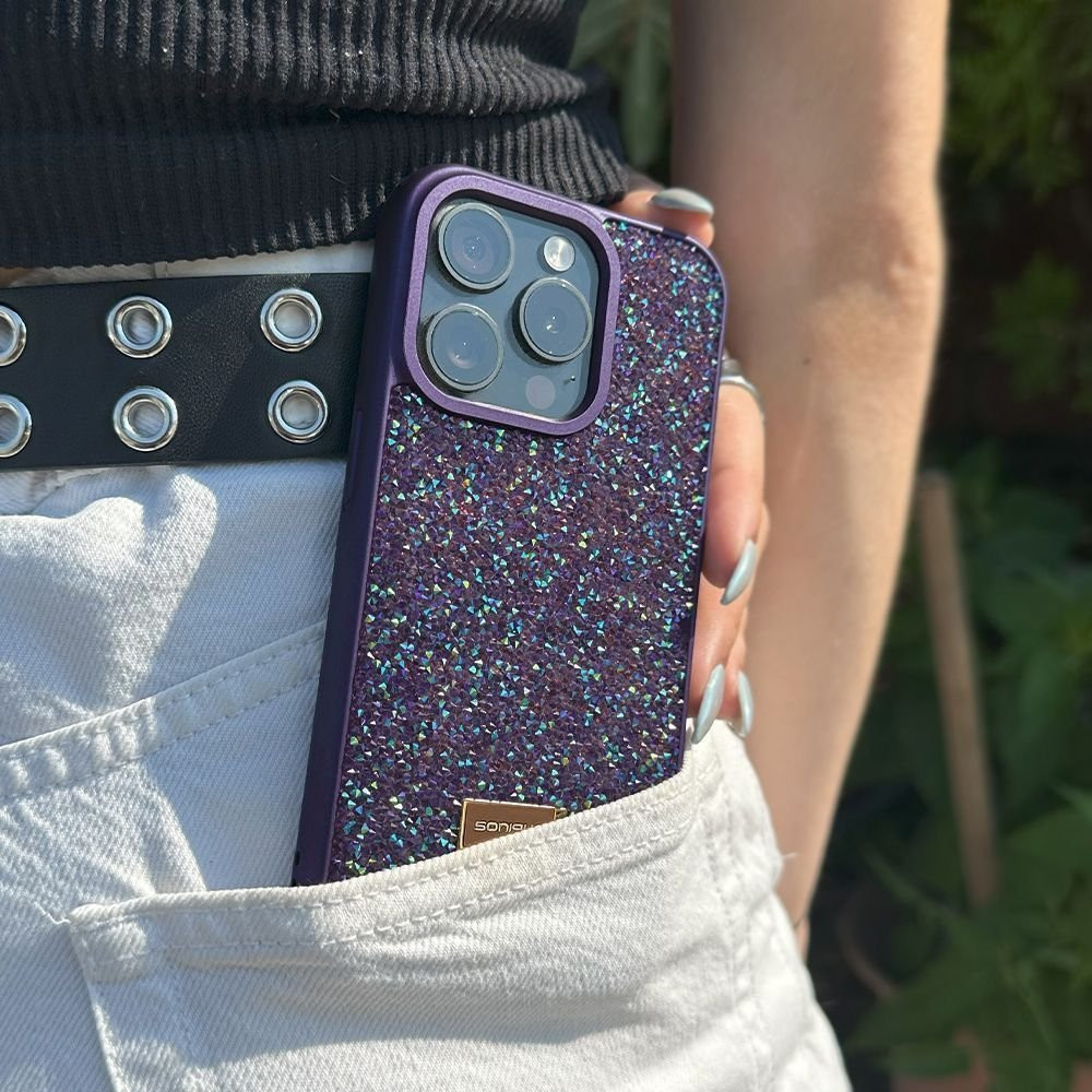 Θήκη Lux Diamond Sonique Apple iPhone 15 Pro Max Μωβ