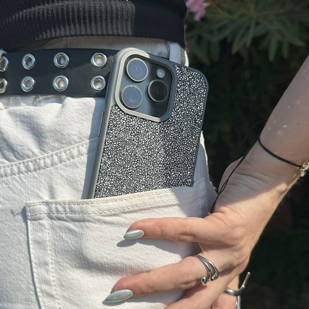 Θήκη Lux Diamond Sonique Apple iPhone 16 Ασημί