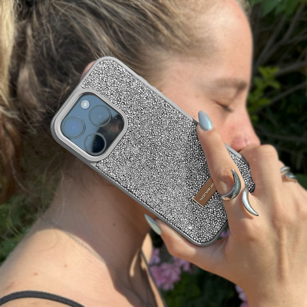 Θήκη Lux Diamond Sonique Apple iPhone 16 Ασημί