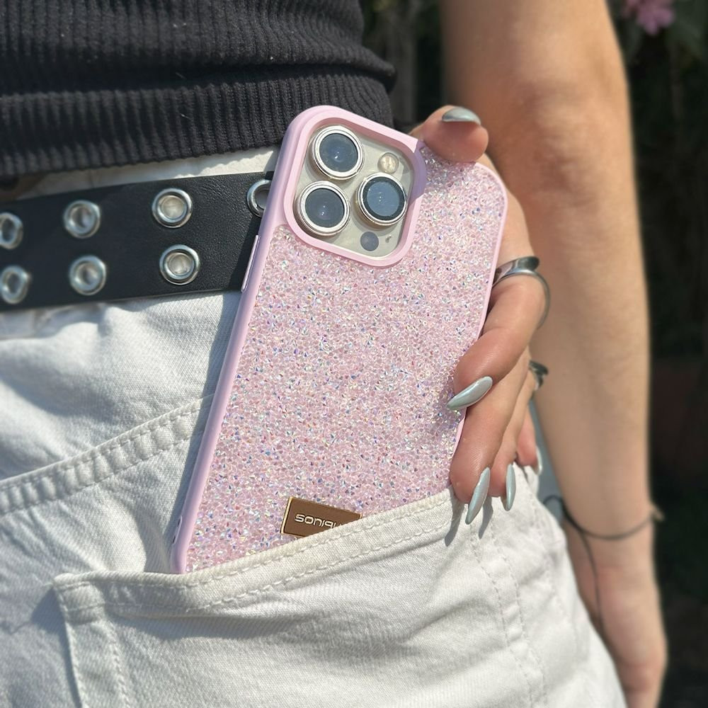 Θήκη Lux Diamond Sonique Apple iPhone 16 Ροζ
