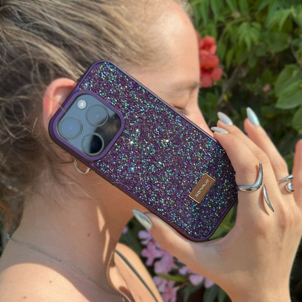 Θήκη Lux Diamond Sonique Apple iPhone 16 Pro Μωβ