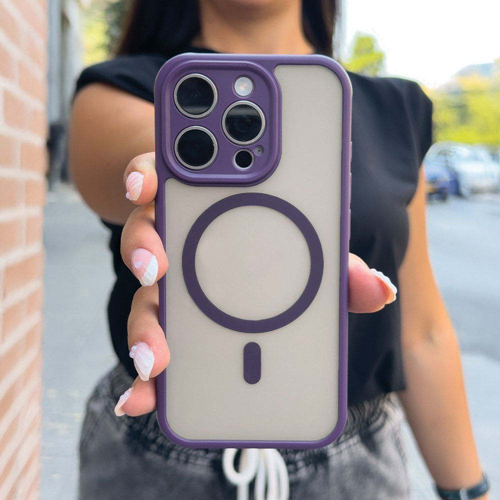 Θήκη Magnetic MagMatte Lens Sonique Apple iPhone 14 Μωβ