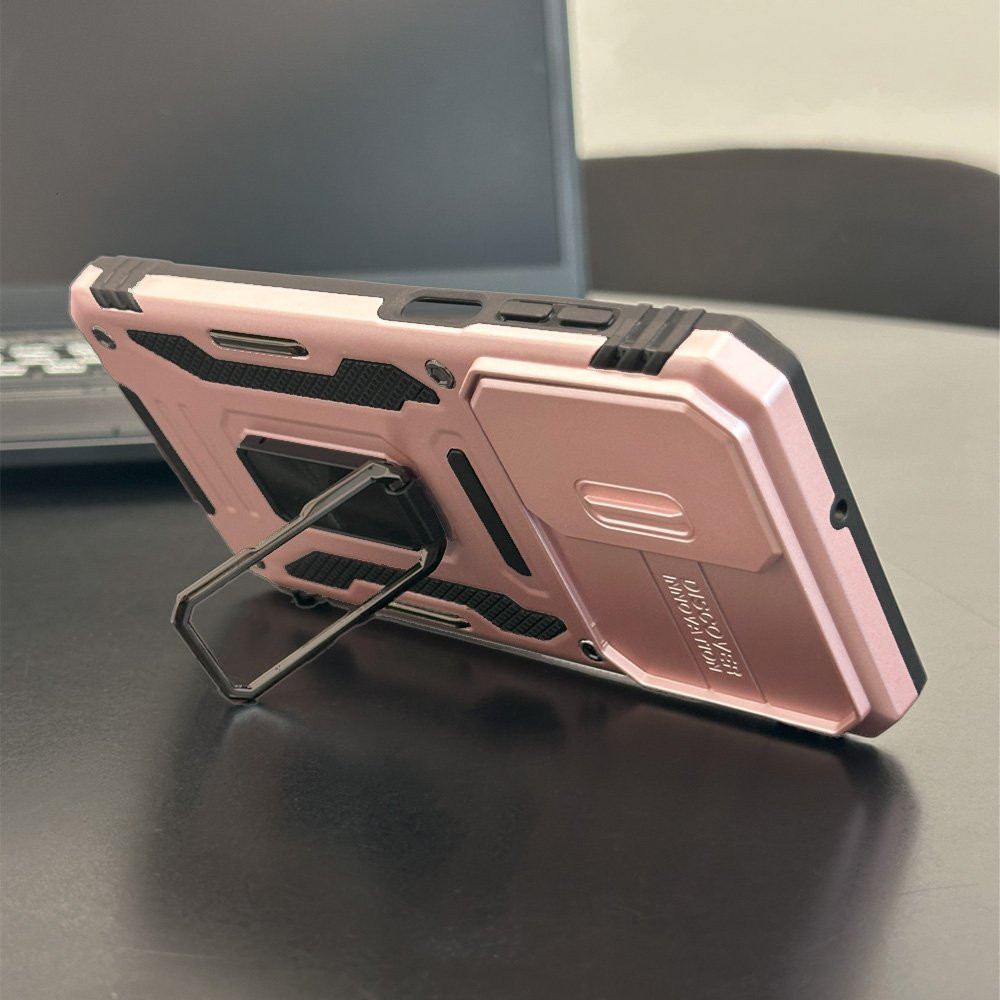 Θήκη Ring Armor CamShield Sonique για Samsung Galaxy A36 5G Ροζ Χρυσό