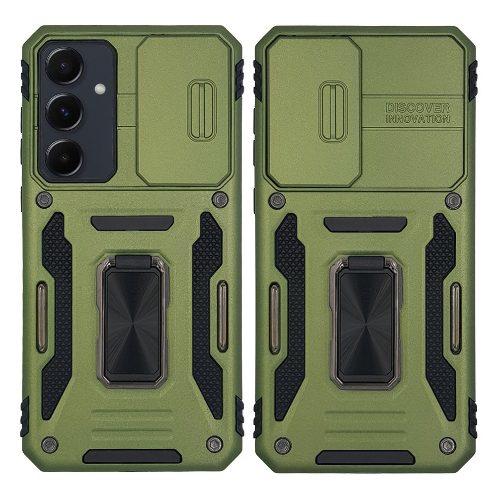 Θήκη Ring Armor CamShield Sonique για Samsung Galaxy A55 5G Χακί