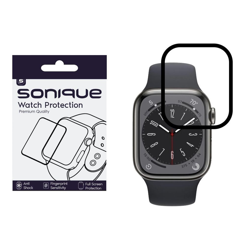Watch Protection Sonique FlexGlass 7H Full Cover Apple Apple Watch 7/8/9 45mm Μαύρο