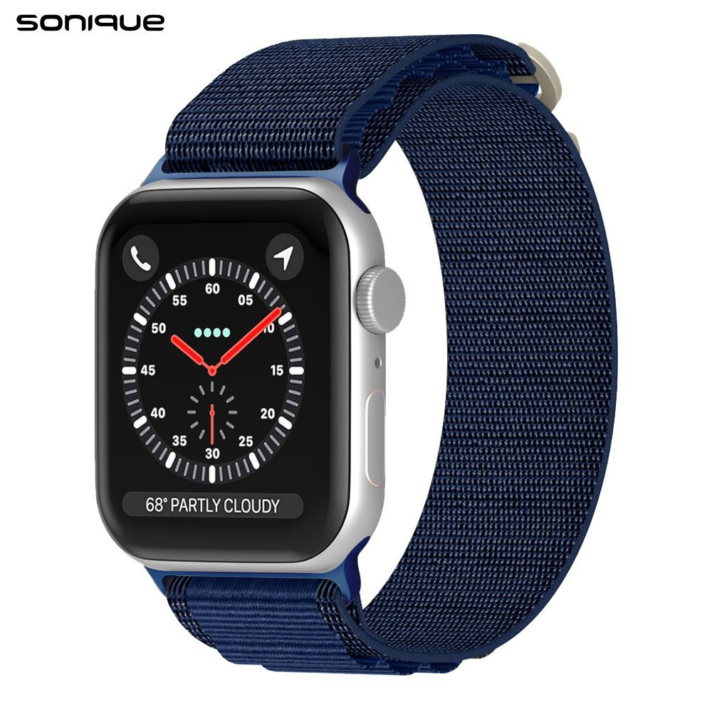 Λουράκι Nylon Alpine Loop Band Sonique για Apple Watch (42/44/45/49MM) Μπλέ