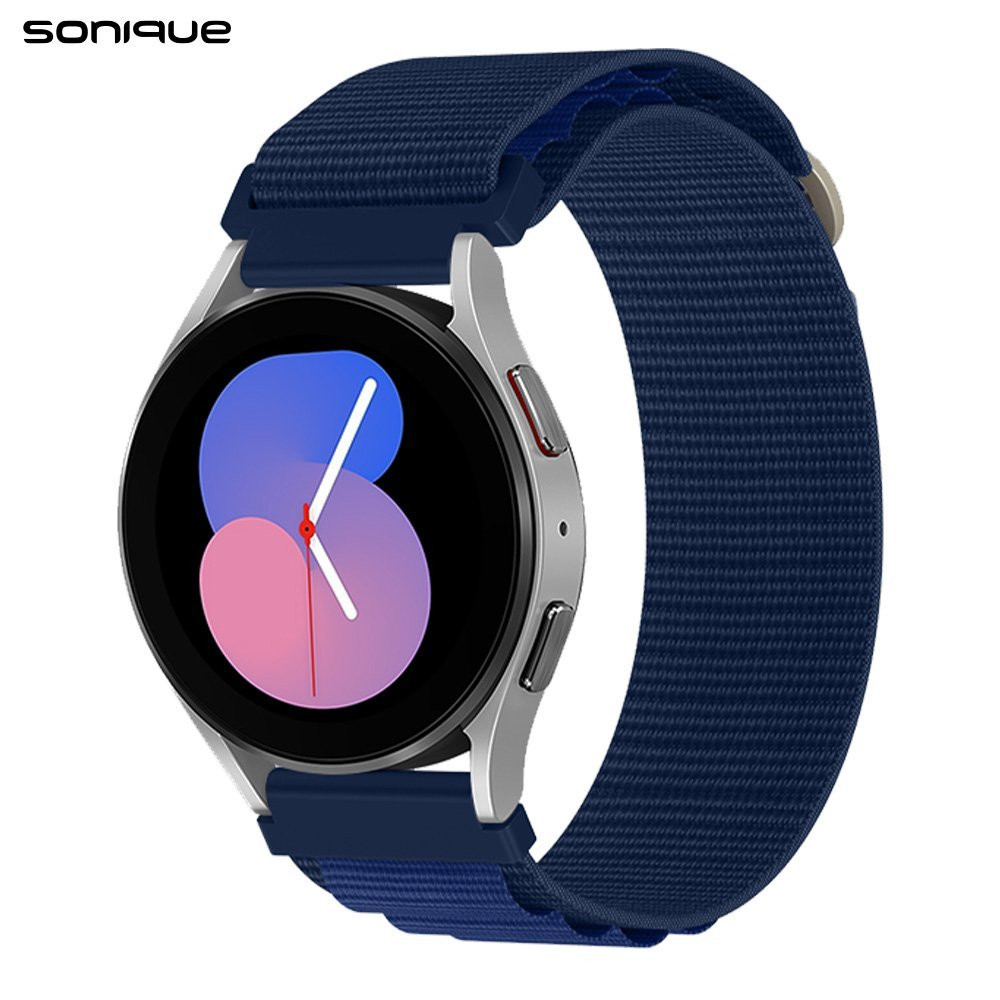 Λουράκι Nylon Alpine Loop Band Sonique 20mm για Samsung, Huawei, Amazfit, Xiaomi, Honor Μπλέ