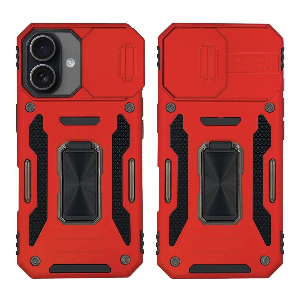Θήκη Ring Armor CamShield Sonique για Apple iPhone 17 Κόκκινο
