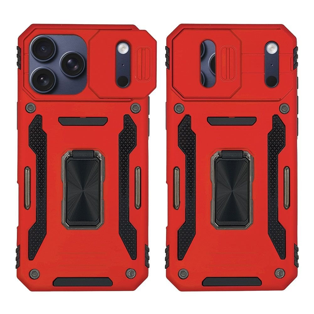 Θήκη Ring Armor CamShield Sonique για Apple iPhone 17 Pro Κόκκινο