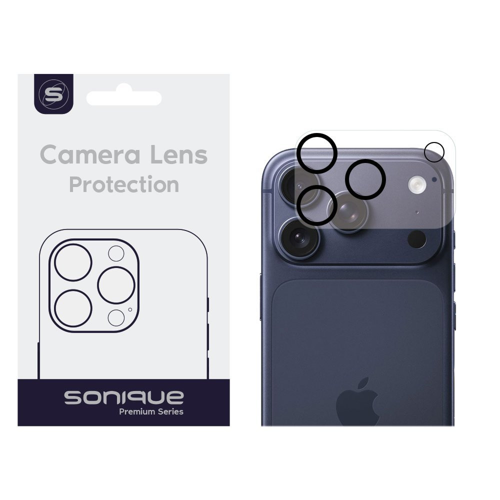 Camera Protection Sonique Lens Full Cover Apple iPhone 17 Pro Max Black