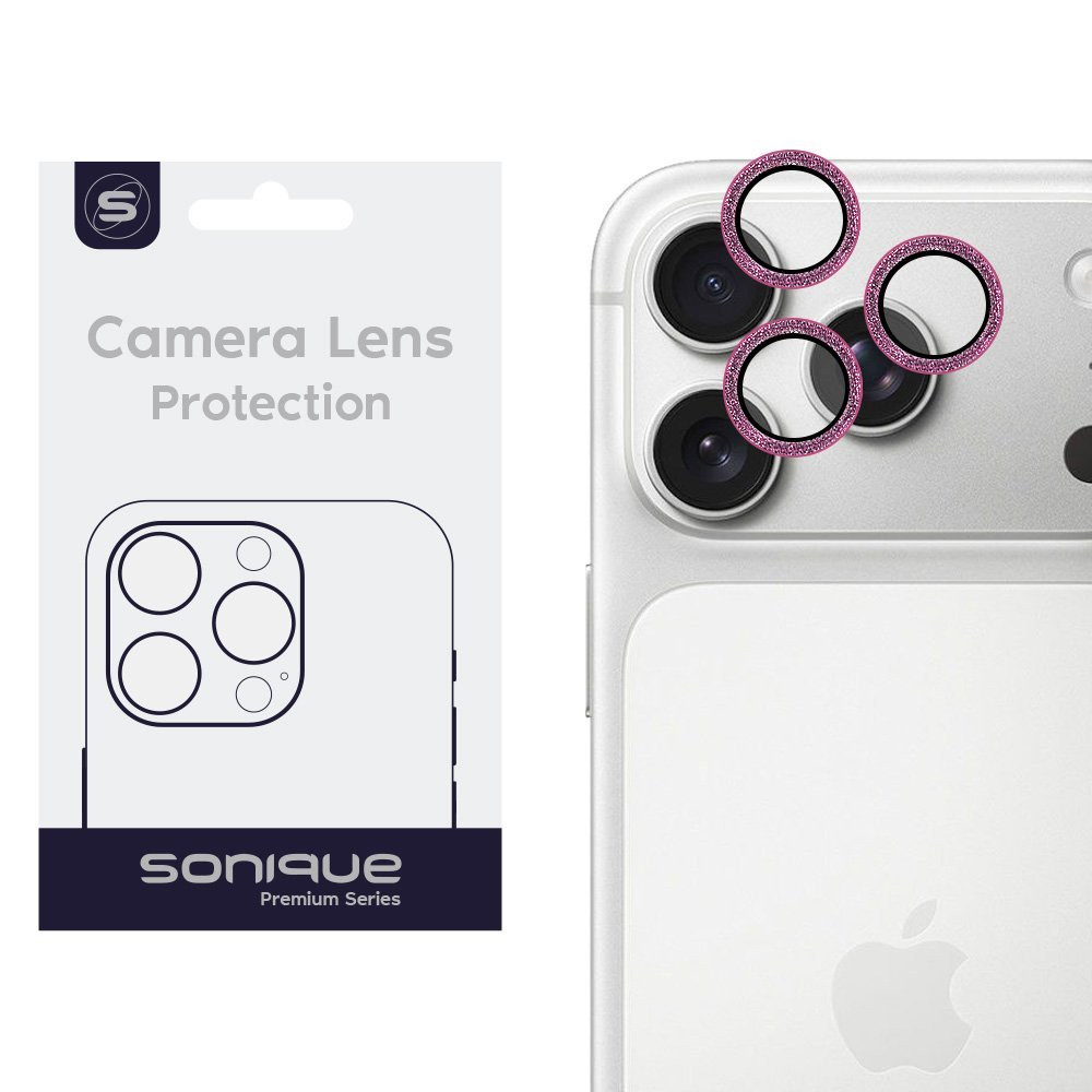 Camera Protection Sonique Glitter Lens Pro Apple iPhone 17 Pro / iPhone 17 Pro Max Pink