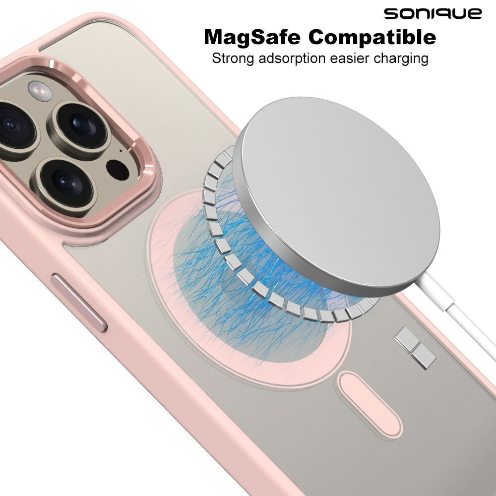 Θήκη Magnetic MagMetal Sonique Apple iPhone 17 Ροζ