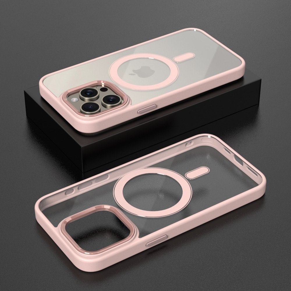 Θήκη Magnetic MagMetal Sonique Apple iPhone 17 Pro Ροζ