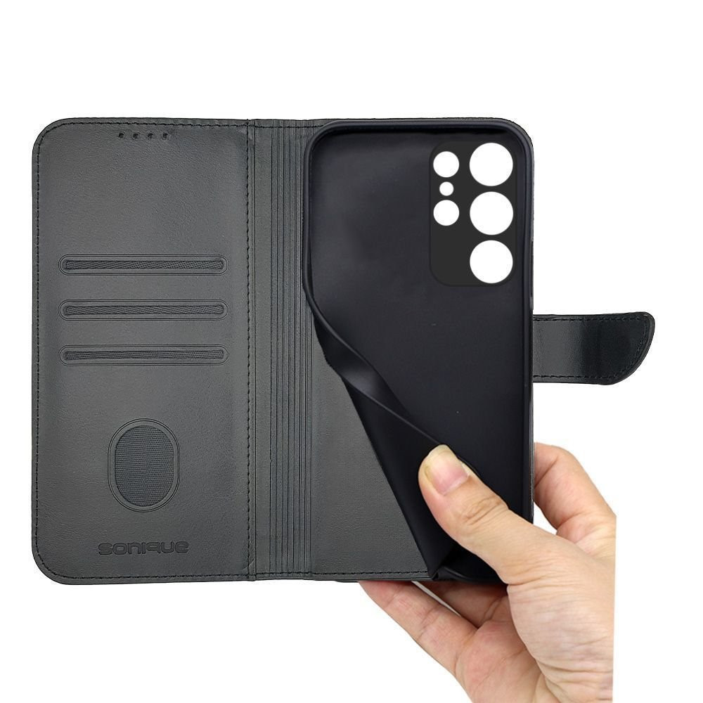 Θήκη Πορτοφόλι Sonique Urban Wallet Samsung Galaxy S25 Ultra Μαύρο