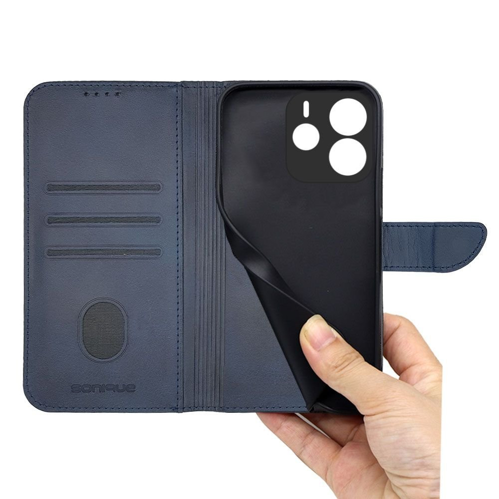 Θήκη Πορτοφόλι Sonique Urban Wallet Xiaomi Redmi Note 14 4G (164.84mm) Μπλε Σκούρο