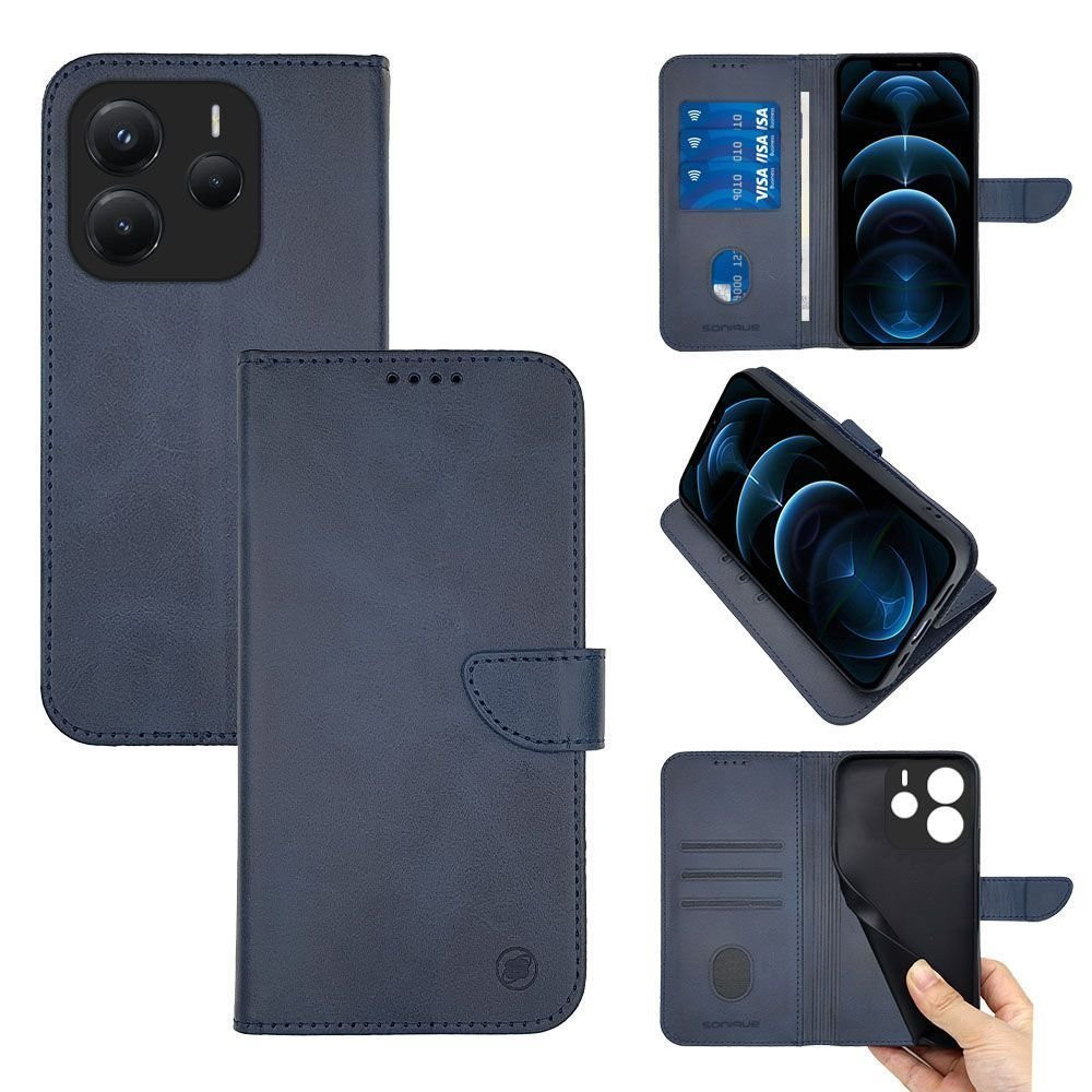 Θήκη Πορτοφόλι Sonique Urban Wallet Xiaomi Redmi Note 14 5G Μπλε Σκούρο