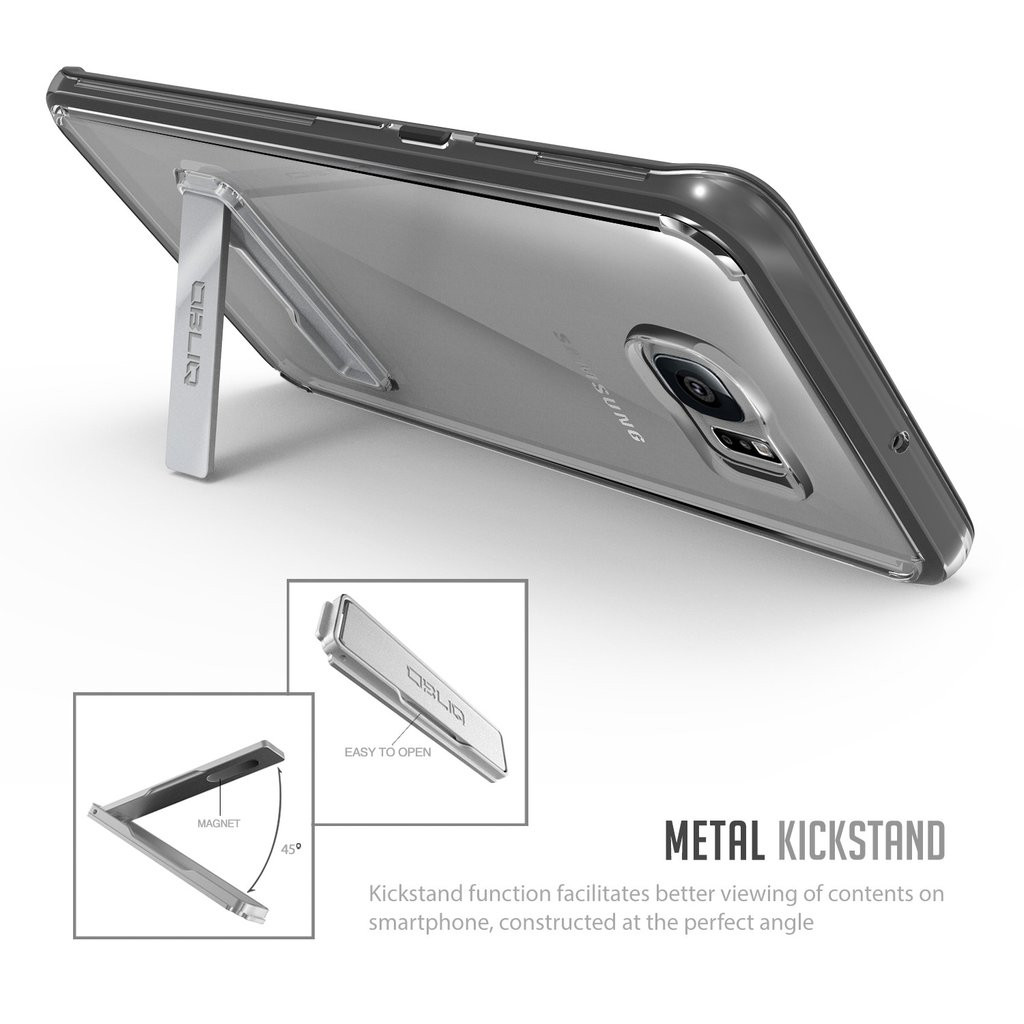 Obliq Θήκη Naked Shield Series Kickstand Samsung Galaxy S6 Edge Plus - Black (54440)