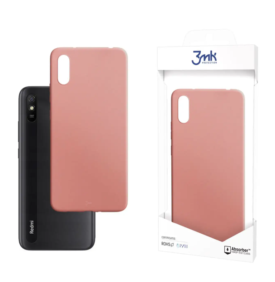 3ΜΚ θήκη Σιλικόνης Xiaomi Redmi 9A / 9AT - Ροζ (200-110-362)