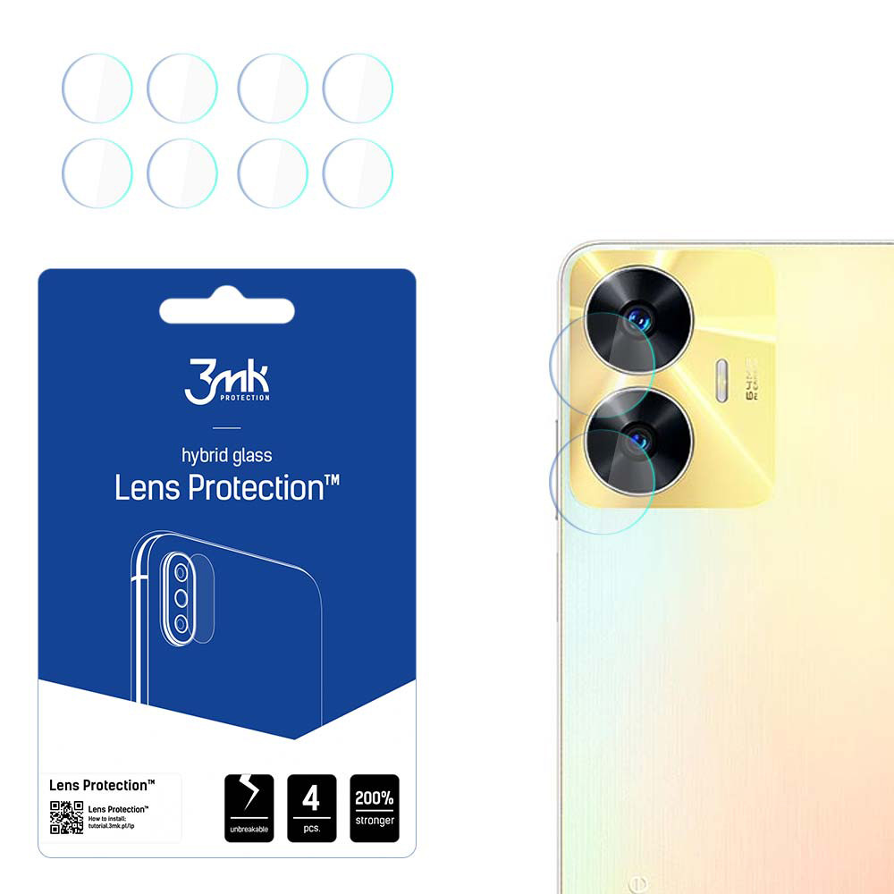 3MK FG Camera Lens Flexible Glass Film Prοtector 7H (4τμ) - 3MK - Realme C55