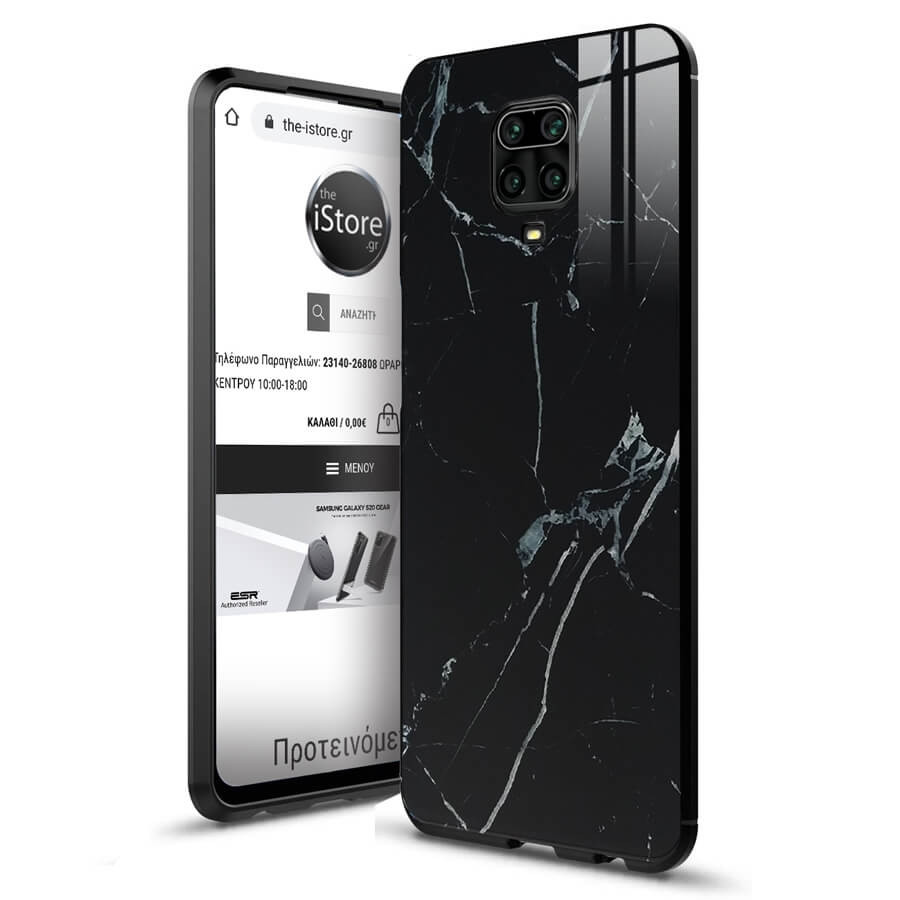 OEM Θήκη Tempered Glass Xiaomi Redmi Note 9S - Black (200-105-812)