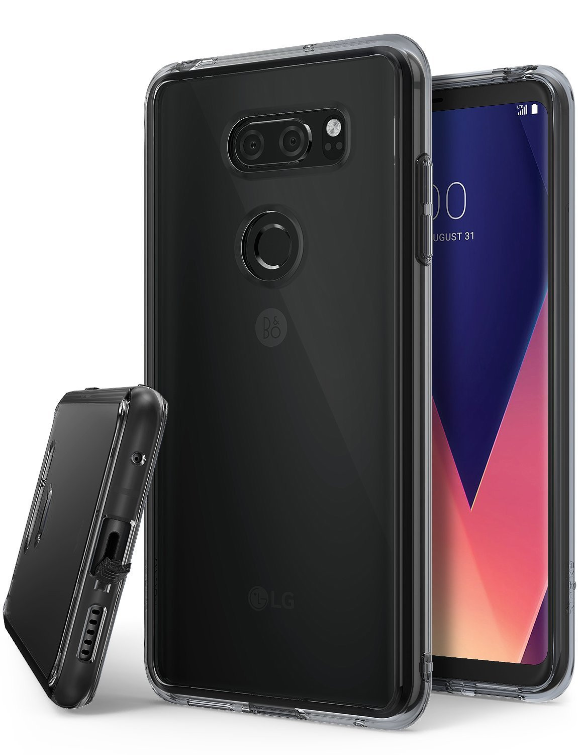 Ringke Fusion Θήκη με TPU Bumper LG V30 - Smoke Black 