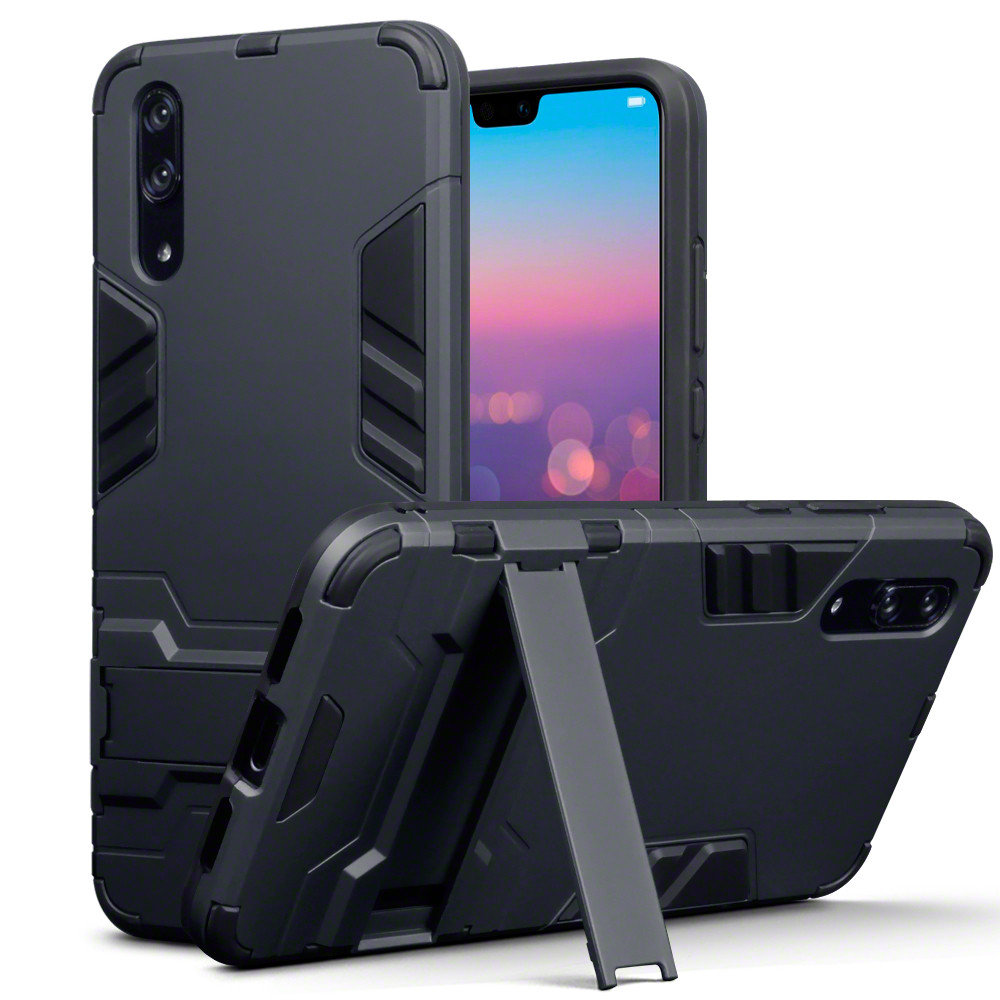 Terrapin Ανθεκτική Θήκη με Stand Huawei P20 - Black