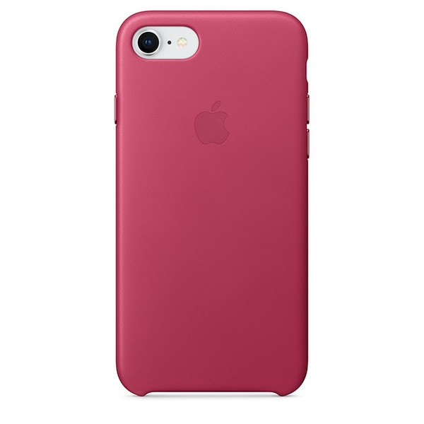 Official Apple Δερμάτινη Θήκη iPhone 8 - Pink Fuchsia (MQHG2ZM/A)