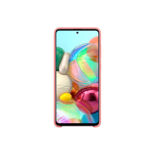 Official Samsung Θήκη Σιλικόνης Samsung Galaxy A71 - Pink (EF-PA715TPEGEU)