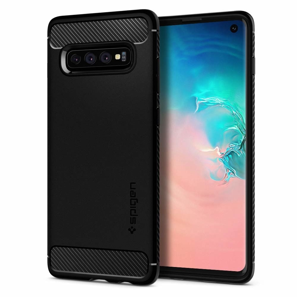 Spigen Galaxy S10 Rugged Armor Black (605CS25800)