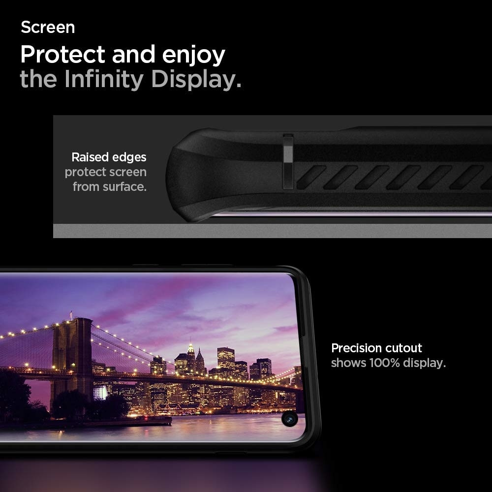 Spigen Galaxy S10 Rugged Armor Black (605CS25800)