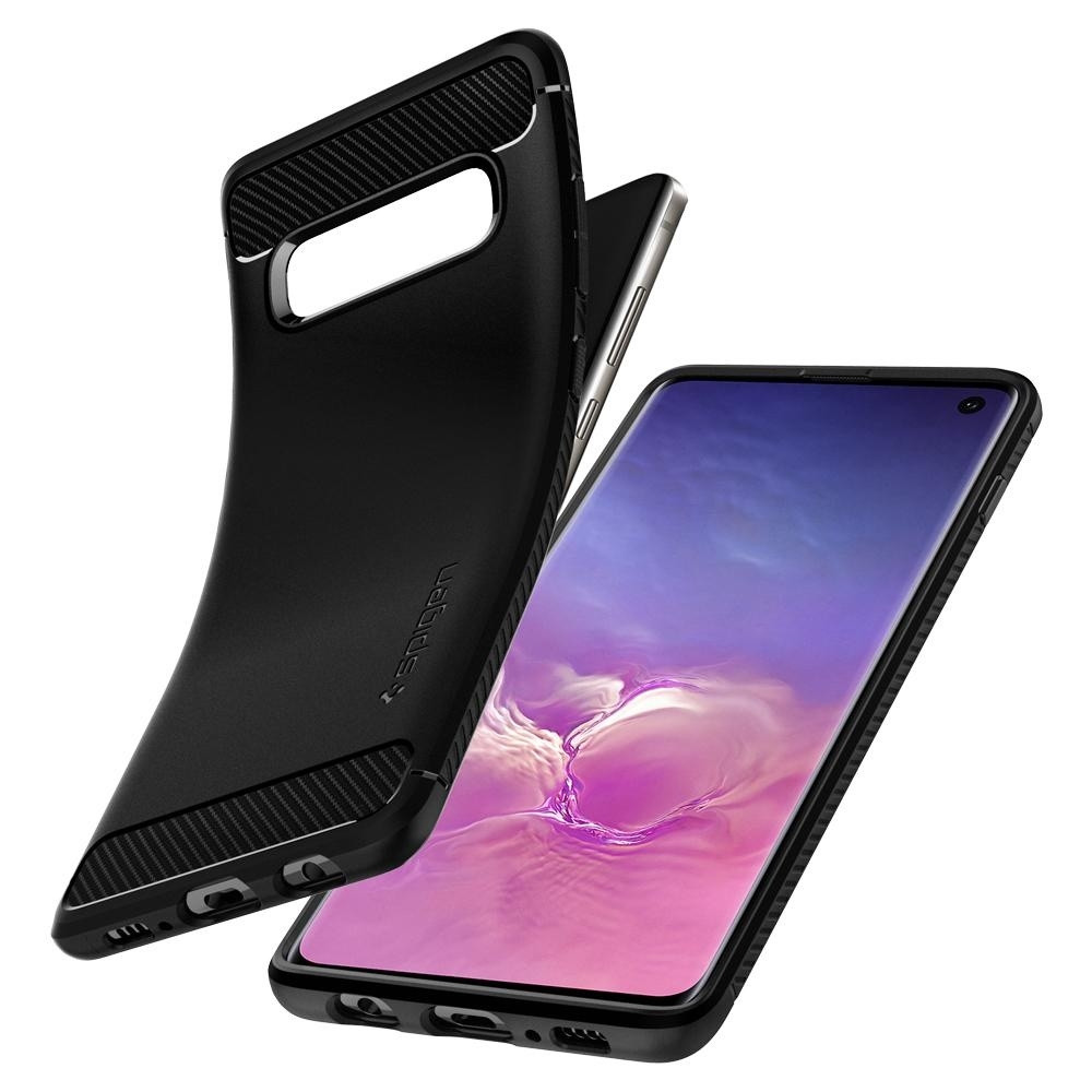Spigen Galaxy S10 Rugged Armor Black (605CS25800)