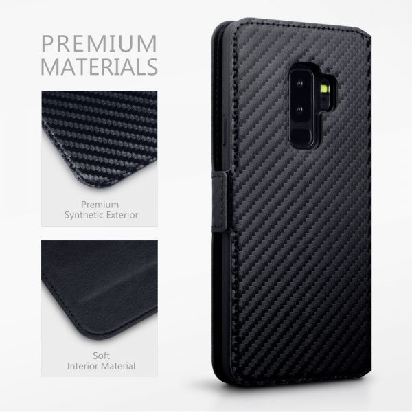 Terrapin Θήκη - Πορτοφόλι Samsung Galaxy S9 Plus - Black Carbon Fibre