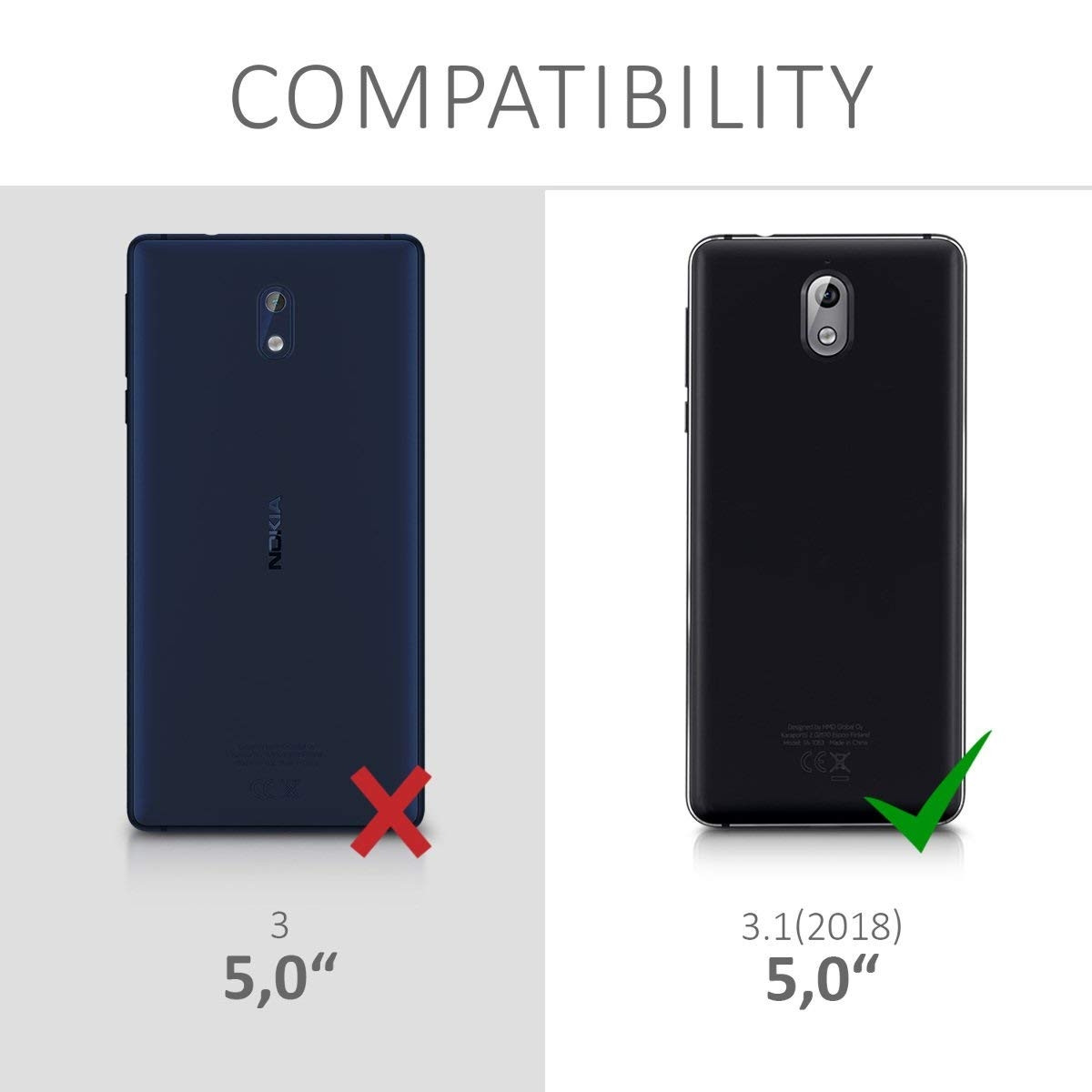 Διάφανη θήκη σιλικόνης Crystal Clear για Nokia 3.1 (2018) by KW 