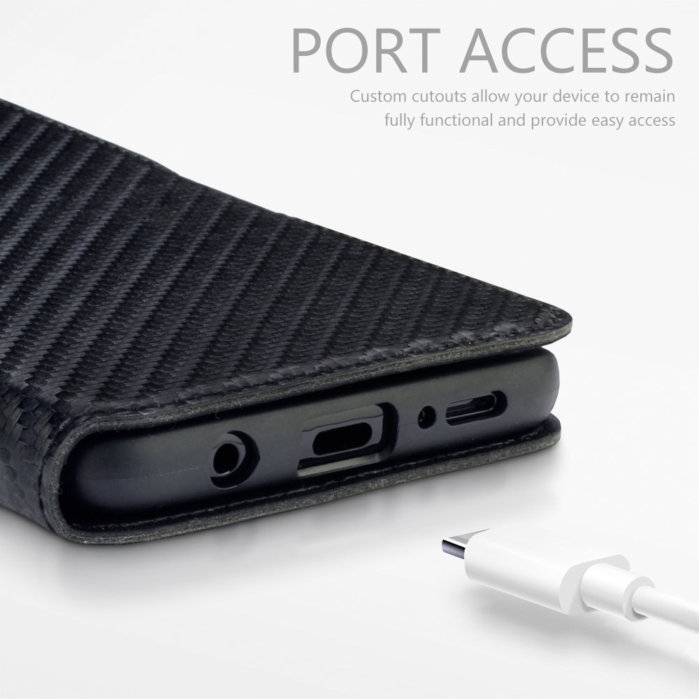 Terrapin Θήκη - Πορτοφόλι Samsung Galaxy S9 Plus - Black Carbon Fibre