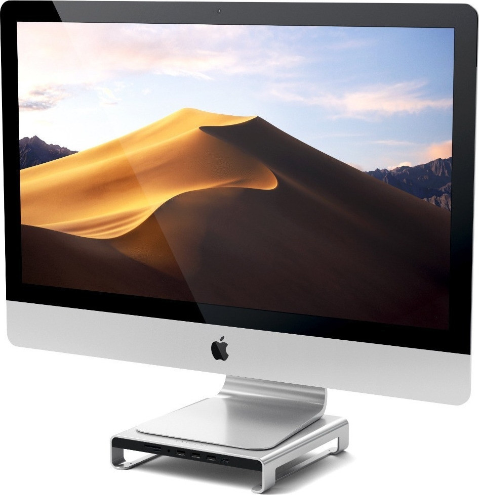Satechi Type-C Aluminum Monitor Stand Hub for Imac- Βάση Αλουμινίου για Οθόνη Imac - Silver (ST-AMSHS)