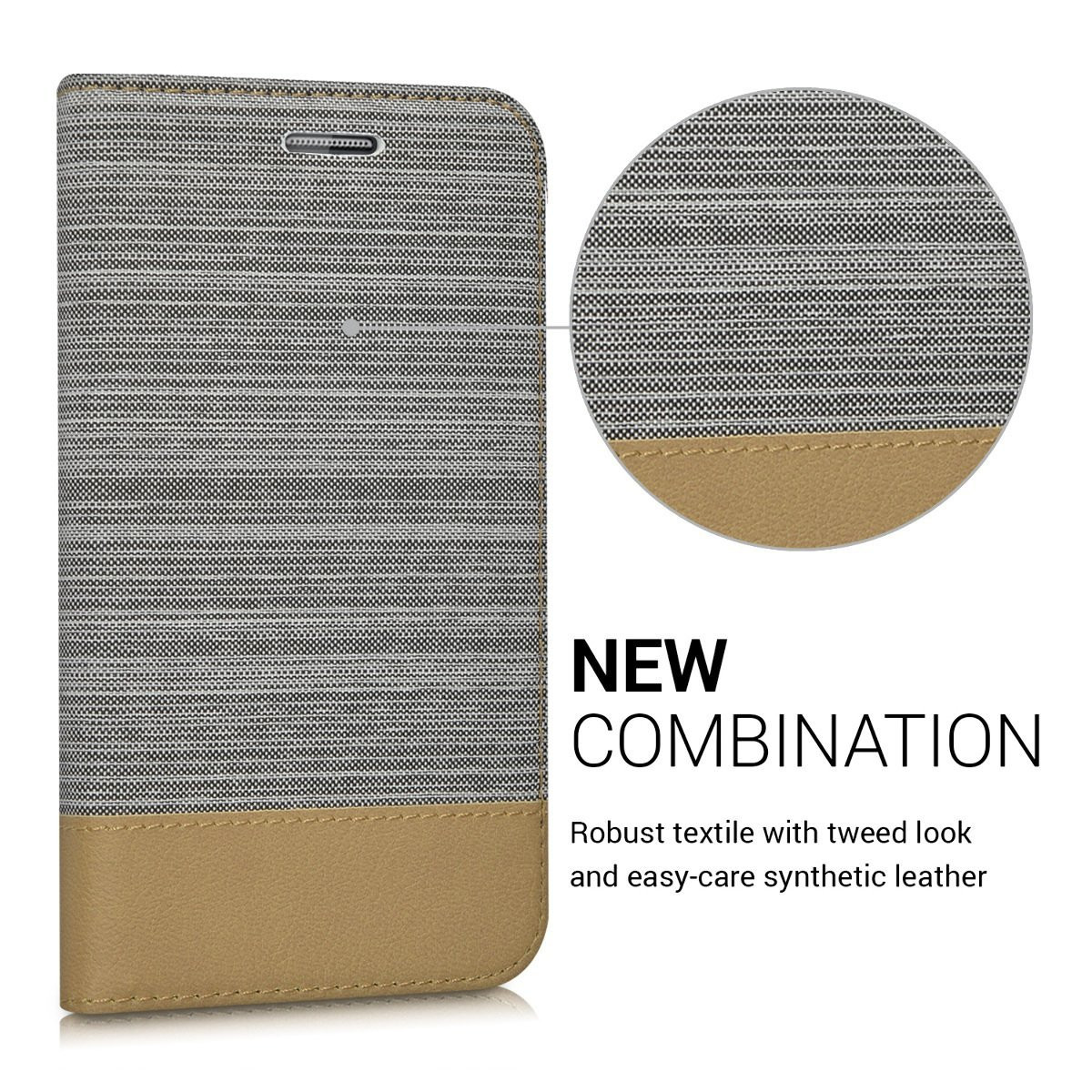 Θήκη-Πορτοφόλι για Samsung Galaxy Xcover 3 γκρί by KW (200-101-681)