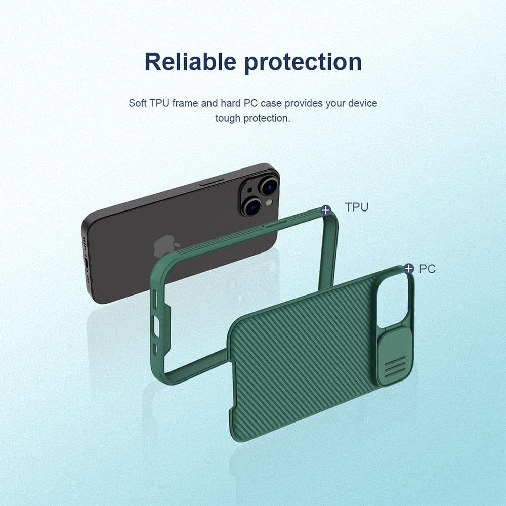 Θήκη Πλαστική Nillkin Camshield Pro Apple iPhone 14 Plus Μαύρο - Nillkin - Μαύρο - iPhone 14 Plus