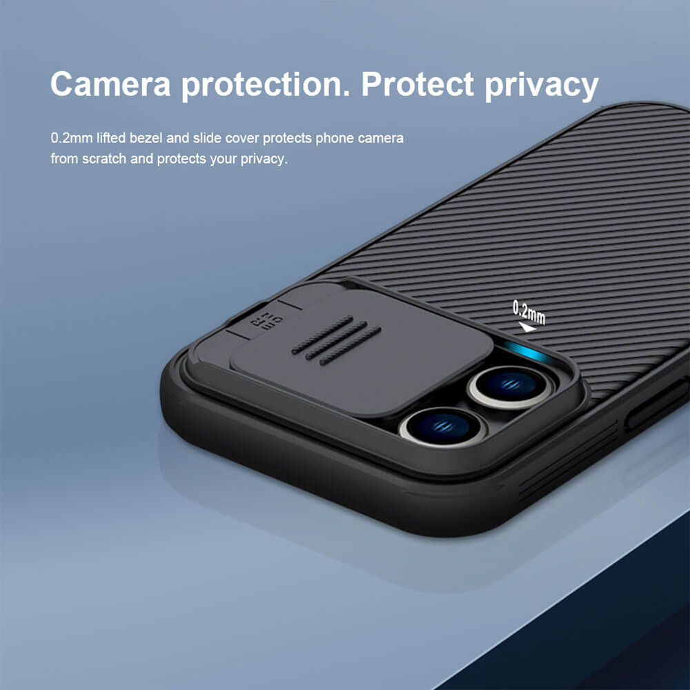 Θήκη Πλαστική Nillkin Camshield Pro Apple iPhone 14 Pro Max Μαύρο - Nillkin - Μαύρο - iPhone 14 Pro Max