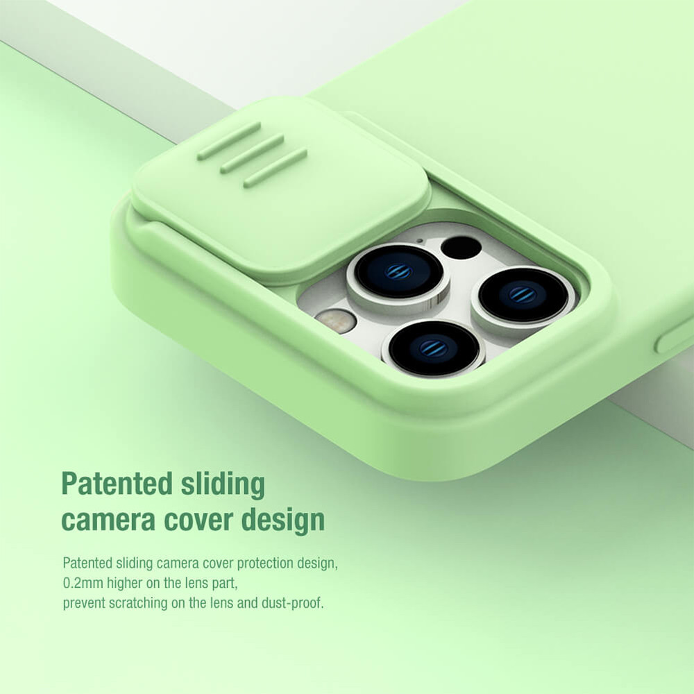 Θήκη Σιλικόνης Nillkin CamShield Silky Apple iPhone 14 Pro Λιλά - Nillkin - Λιλά - iPhone 14 Pro