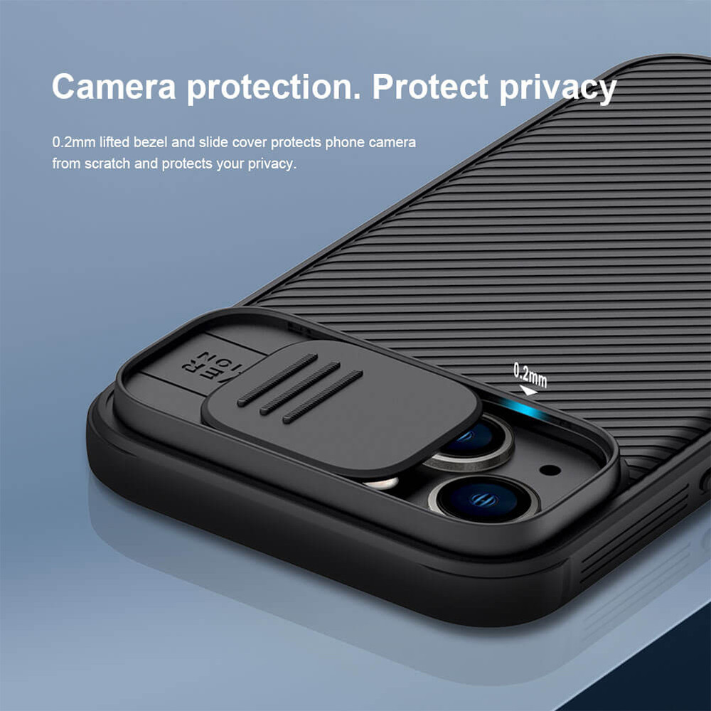Θήκη Πλαστική Nillkin Camshield Pro Apple iPhone 14 Μωβ Σκούρο - Nillkin - Μωβ Σκούρο - iPhone 14