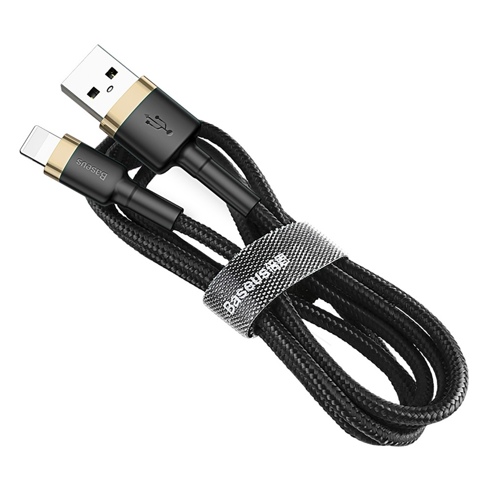 Baseus Cafule Braided USB to Lightning Cable Χρυσό 1m (CALKLF-BV1) (200-106-599)